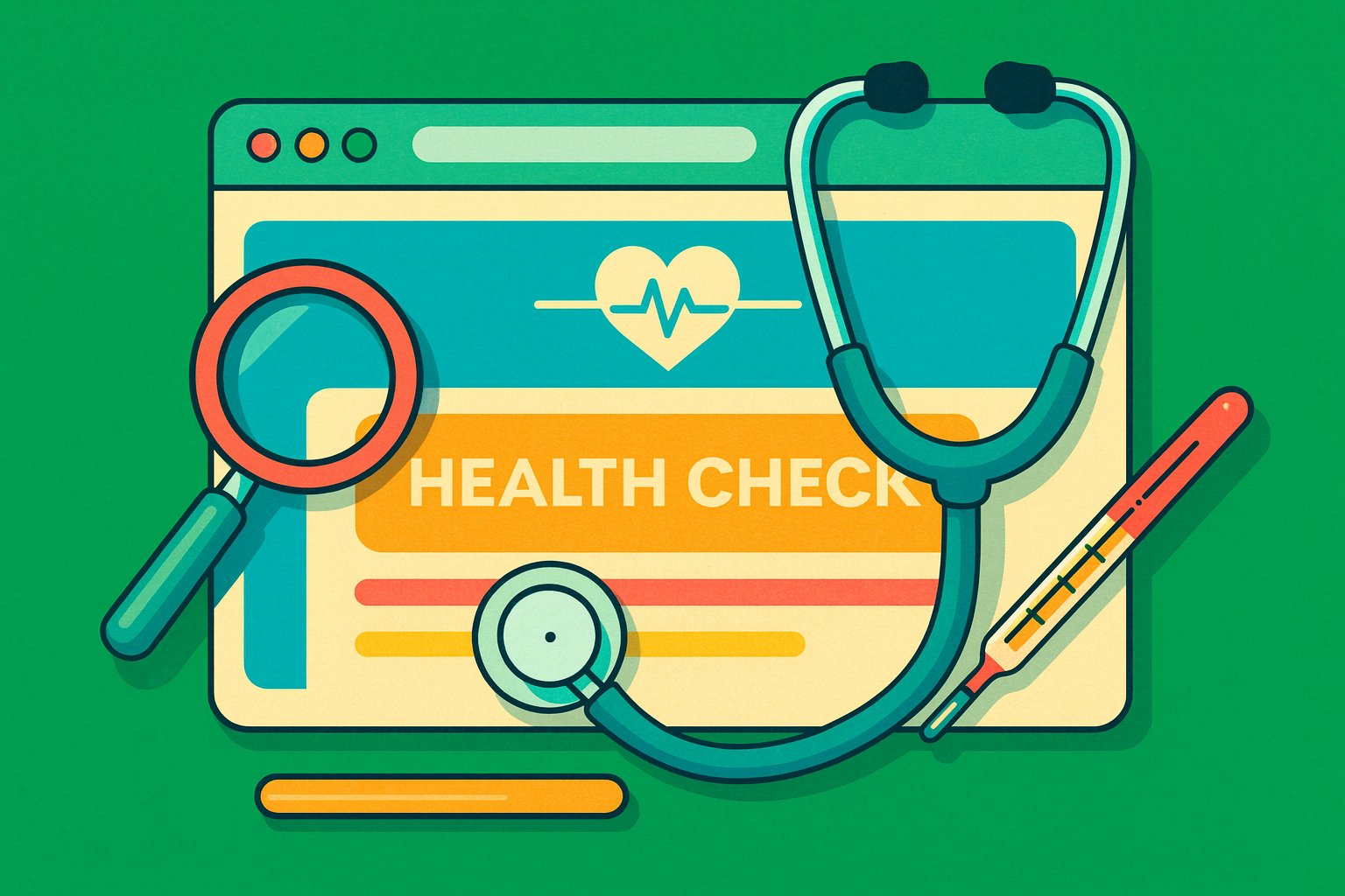 Blog health check illustration